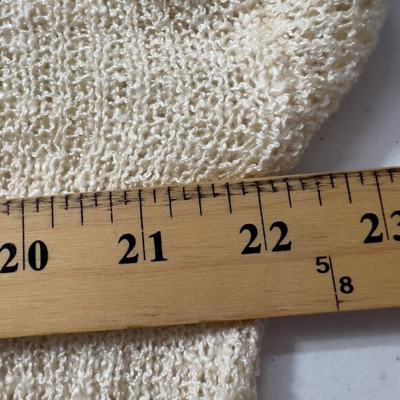 Lulus Women’s Small Cream Knit Layered Semi Sheer Sweater Long Sleeve - Picture 8 of 10